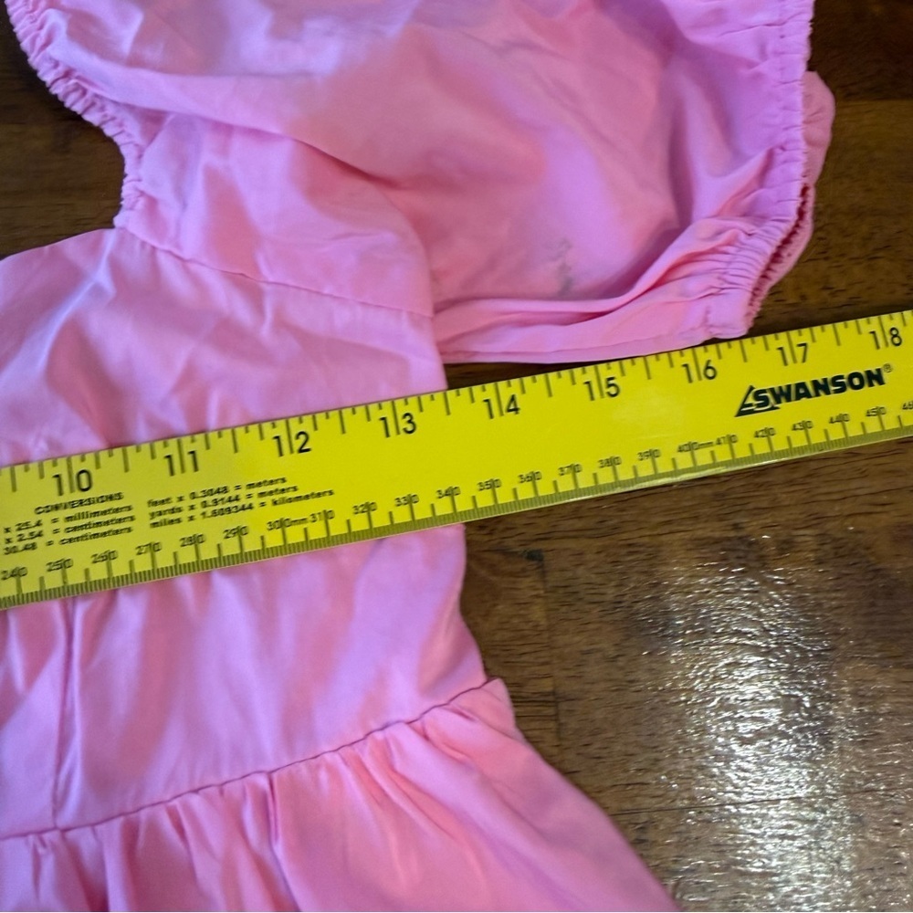 &merci Pink Puff Sleeve mini dress Dress size small - Picture 5 of 7